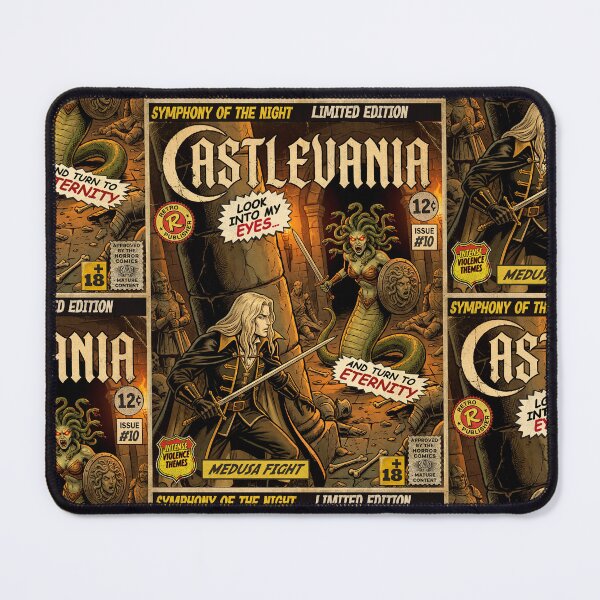 Item preview, Castlevania Medusa Fight Vintage Comic Cover Art designed and sold by Back2Collage.