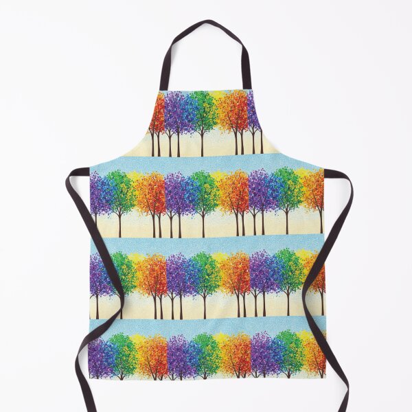 Item preview, Vibrant Pointillism Rainbow Tree Seamless Pattern designed and sold by DGtaLrtcom.