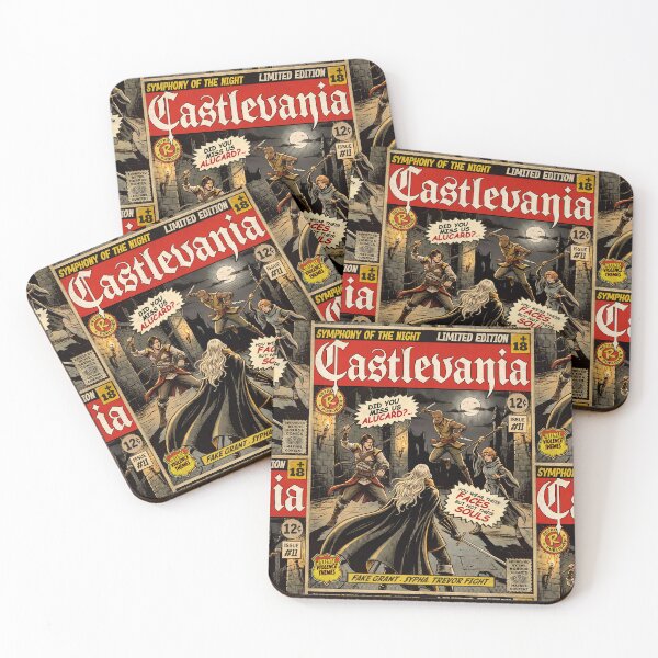 Item preview, Castlevania Fake Grant, Sypha, Trevor Fight Vintage Comic Cover Art designed and sold by Back2Collage.