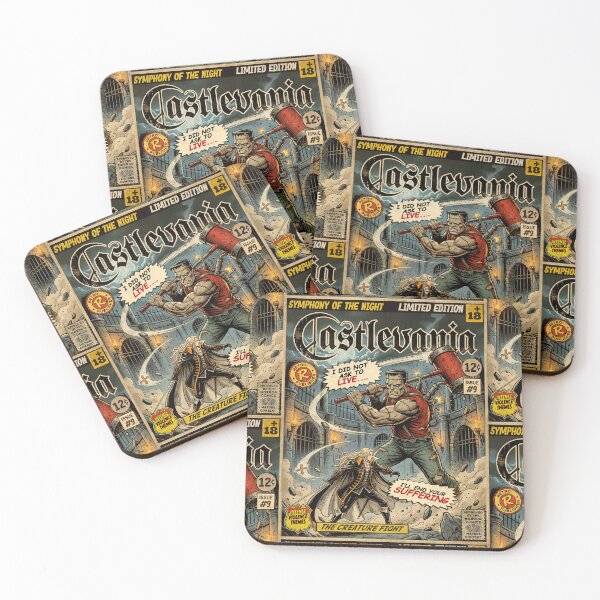 Item preview, Castlevania The Creature Fight Vintage Comic Cover Art designed and sold by Back2Collage.