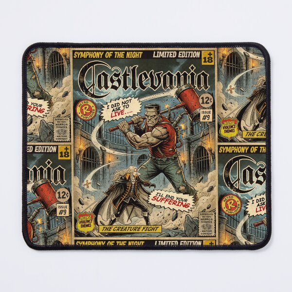 Item preview, Castlevania The Creature Fight Vintage Comic Cover Art designed and sold by Back2Collage.