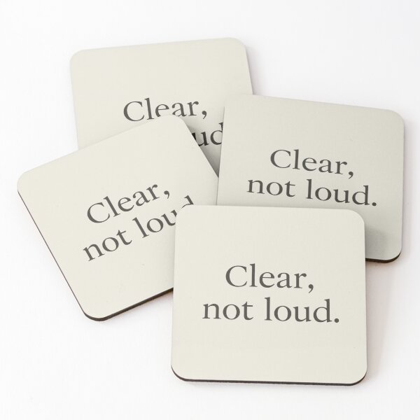 Item preview, Clear, Not Loud – Minimal Calm Typography Design designed and sold by Irene Catchmind.