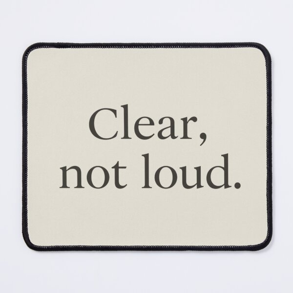 Item preview, Clear, Not Loud – Minimal Calm Typography Design designed and sold by Irene Catchmind.