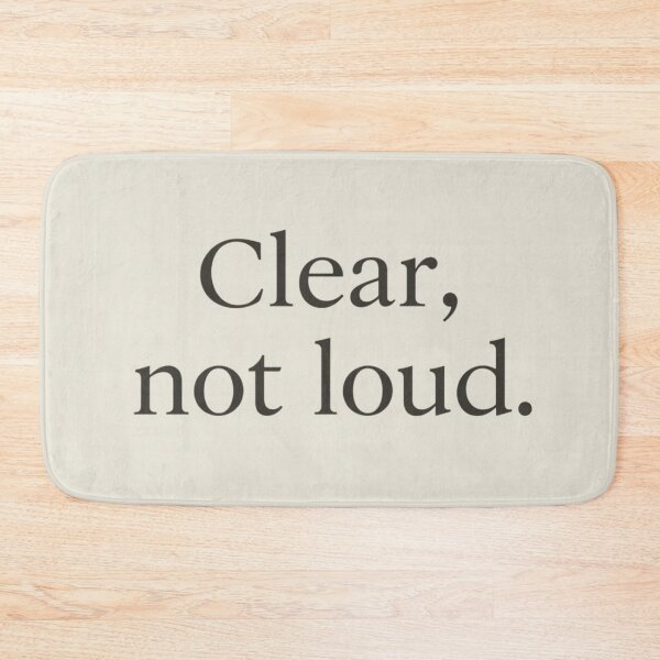 Item preview, Clear, Not Loud – Minimal Calm Typography Design designed and sold by Irene Catchmind.