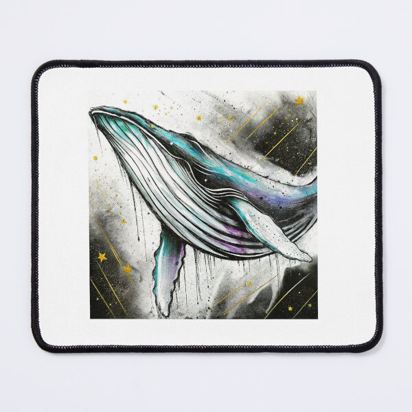 Item preview, Celestial Whale Galactic Sea Ink Art designed and sold by catupasiksh.