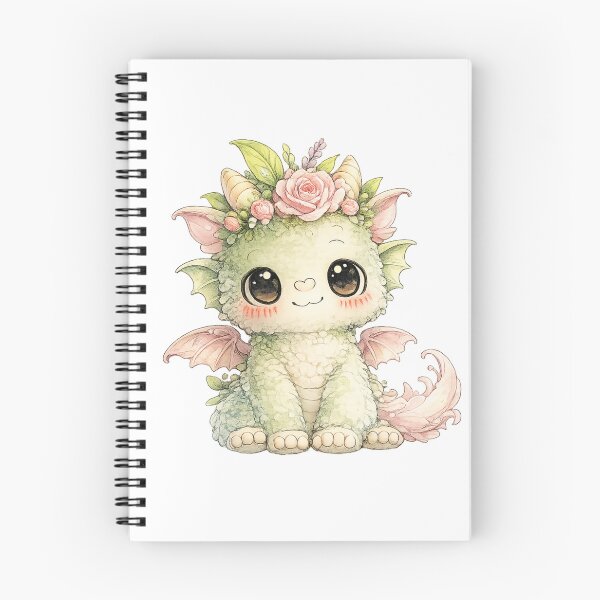 Item preview, Cute Little Cottagecore Rose Petal Baby Dragon designed and sold by Melissa Conner.