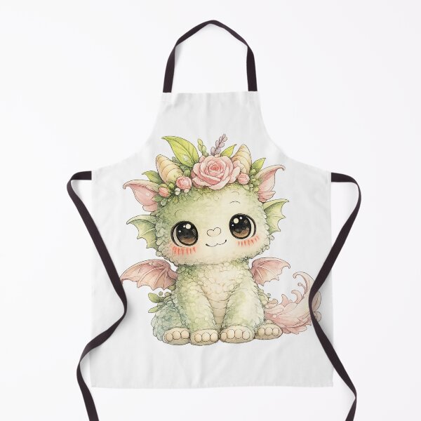 Item preview, Cute Little Cottagecore Rose Petal Baby Dragon designed and sold by Melissa Conner.