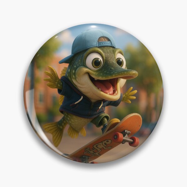 Artikelvorschau, Skater Hecht Fisch entworfen und verkauft von Sillytoe.