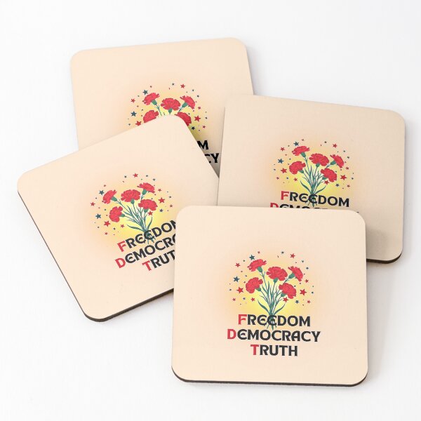 Item preview, Freedom Democracy Truth - Floral Design designed and sold by PriyaMagic.