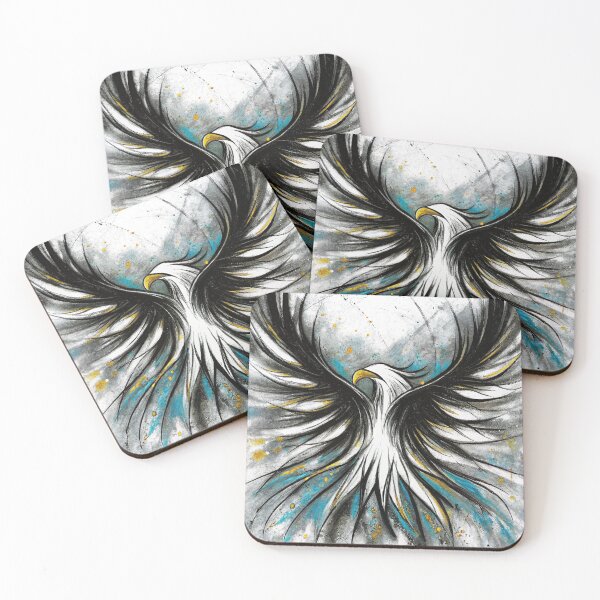 Item preview, Soaring Eagle Wings Spread Splatter Art designed and sold by catupasiksh.