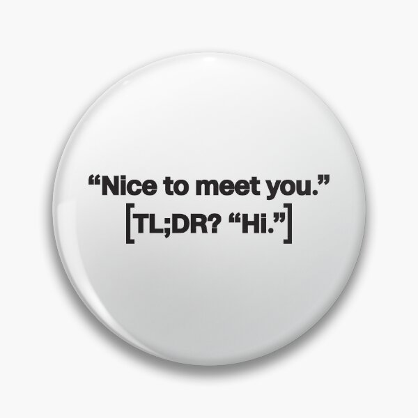 Item preview, Nice To Meet You (black text) designed and sold by FUD-4-THOT.