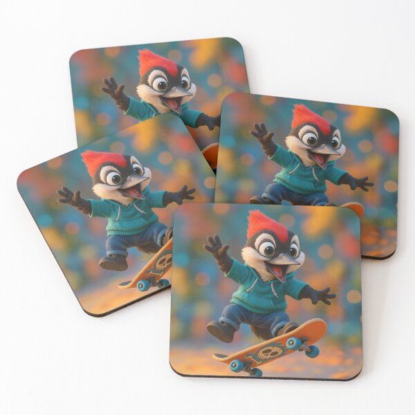 Item preview, Skater Pileated Woodpecker designed and sold by Sillytoe.