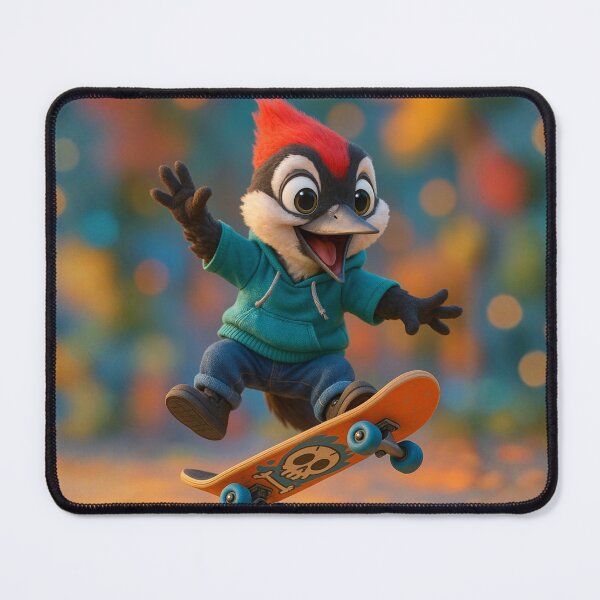 Item preview, Skater Pileated Woodpecker designed and sold by Sillytoe.