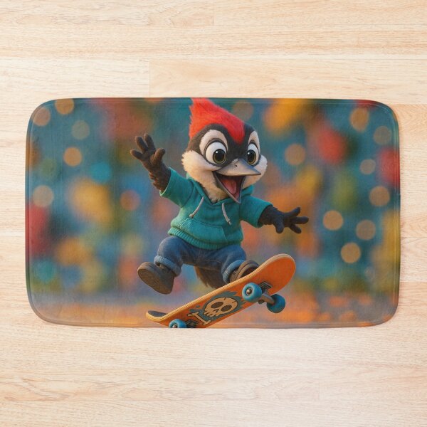 Item preview, Skater Pileated Woodpecker designed and sold by Sillytoe.