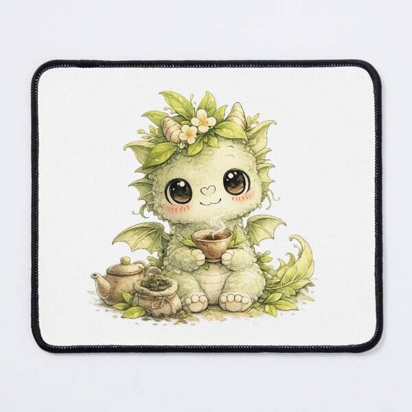Item preview, Cute Little Cottagecore Tea Leaf Dragon designed and sold by Melissa Conner.