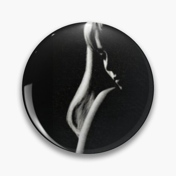 Item preview, Beautiful 60s Girl Silhouette - Black & White Retro Film Aesthetics designed and sold by The Sticker Bureau.