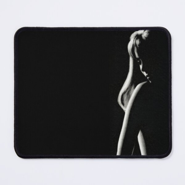 Item preview, Beautiful 60s Girl Silhouette - Black & White Retro Film Aesthetics designed and sold by The Sticker Bureau.