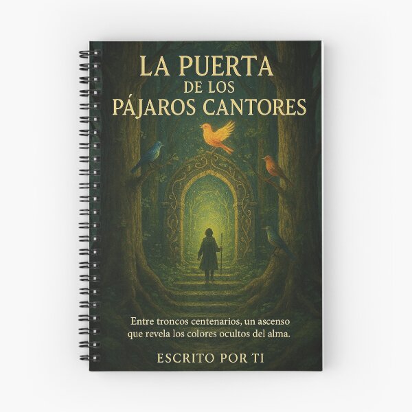 Item preview, Creative notebook with inspiring illustrated poetic cover designed and sold by Anomaly 404 Error.