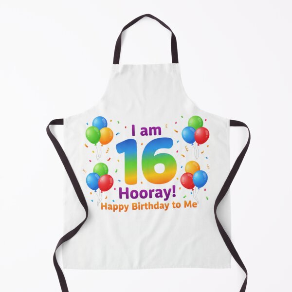 Item preview, I am 16 Hooray! Happy Birthday to Me - Tag My Shirt designed and sold by Tag My Shirt - Clothing Made to Be Written On..