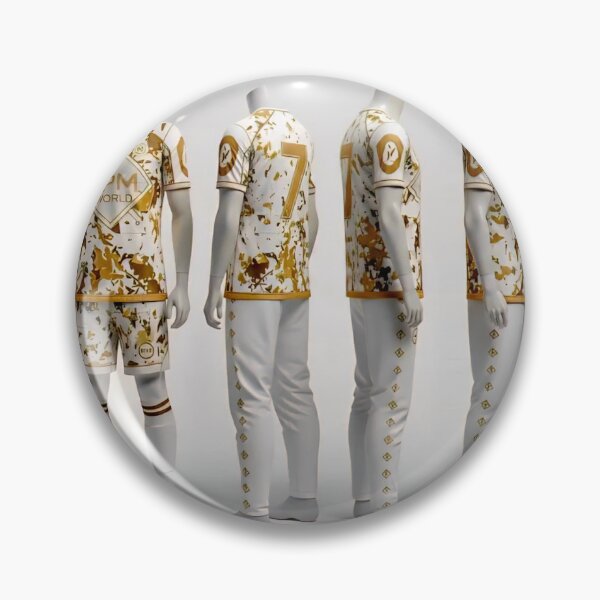 Artikelvorschau, OPM Clothing Ltd. OPM World Football Kit, weiß und gold entworfen und verkauft von Opmclothingltd.