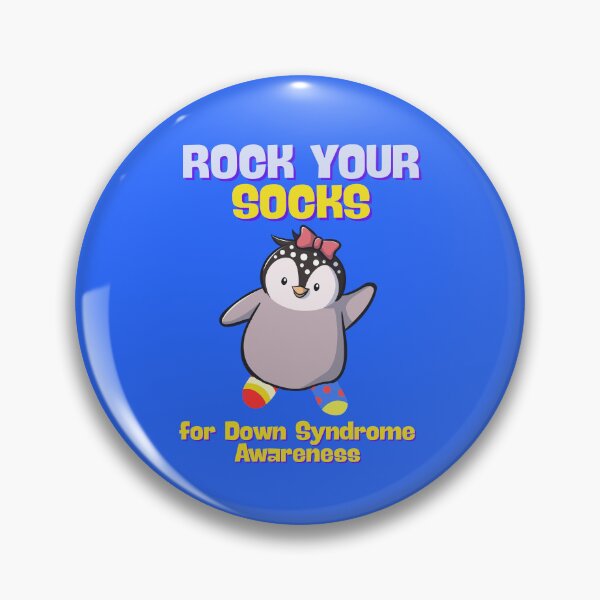 Item preview, Rock Your Socks for Down Syndrome Awareness designed and sold by Polka-Dotted Penguin.