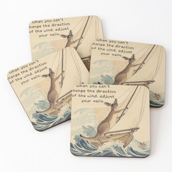 Item preview, Seiling kangaroo designed and sold by Haku design.