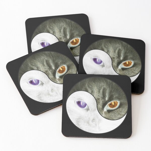 Item preview, Cats faces Yin Yang – Dual Spirit Eyes designed and sold by ALIOOMEKK75.