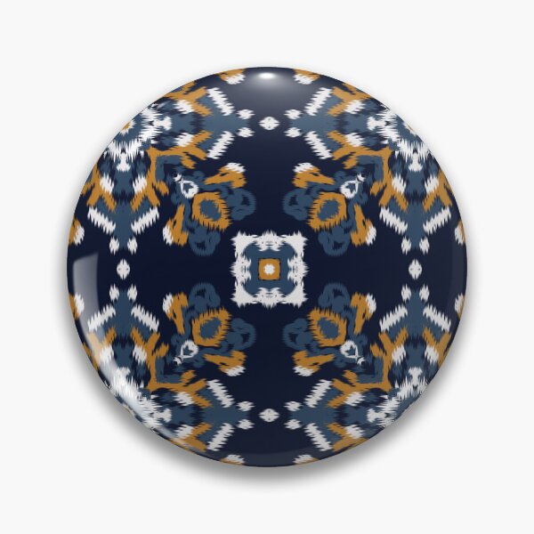 Item preview, Beautiful color ikat flowers seamless pattern designed and sold by MonoDigitalArt.