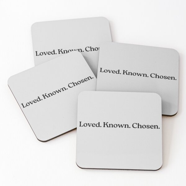 Item preview, Loved Known Chosen Christian Identity Phrase designed and sold by StillTrustingCo.
