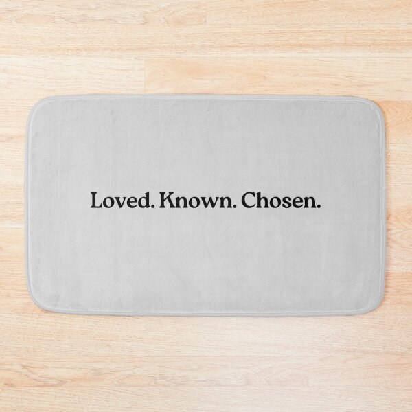 Item preview, Loved Known Chosen Christian Identity Phrase designed and sold by StillTrustingCo.