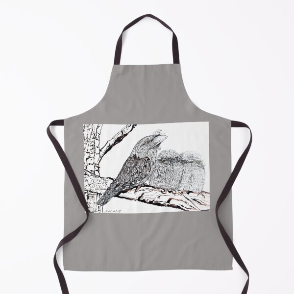 Item preview, Tawny Frogmouth ink illustration designed and sold by Liz HL Art Shop.