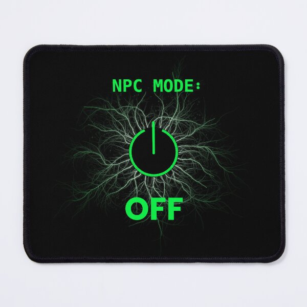 Item preview, NPC Mode Off Gamer Power Button Neon Green designed and sold by Rajutsha.
