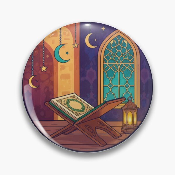 Item preview, Holy Quran and Ramadan Lantern Night Illustration designed and sold by RonyMady.