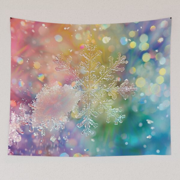 Item preview, Vibrant Snowflake designed and sold by bubblyrainbow.