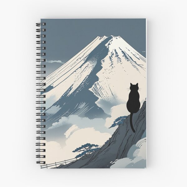 Item preview, Resting Cat Beneath Mount Fuji designed and sold by LEO'S CREATURE　れおずくりーちゃー.