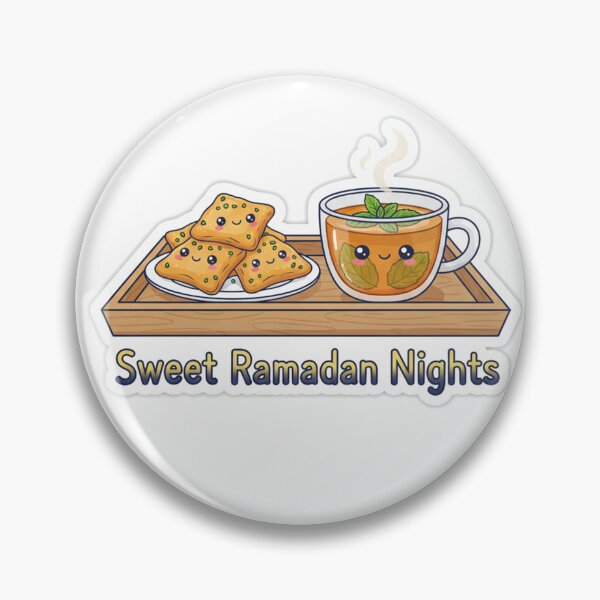 Item preview, Sweet Ramadan Nights Kawaii Tea and Qatayef Sticker designed and sold by RonyMady.