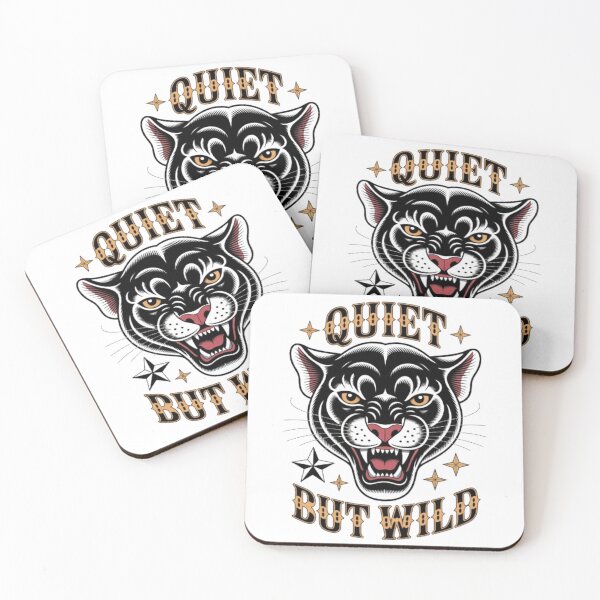 Item preview, Quiet but Wild – Calm Outside, Untamed Inside Typography Design designed and sold by NewUSShop.