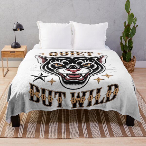 Item preview, Quiet but Wild – Calm Outside, Untamed Inside Typography Design designed and sold by NewUSShop.