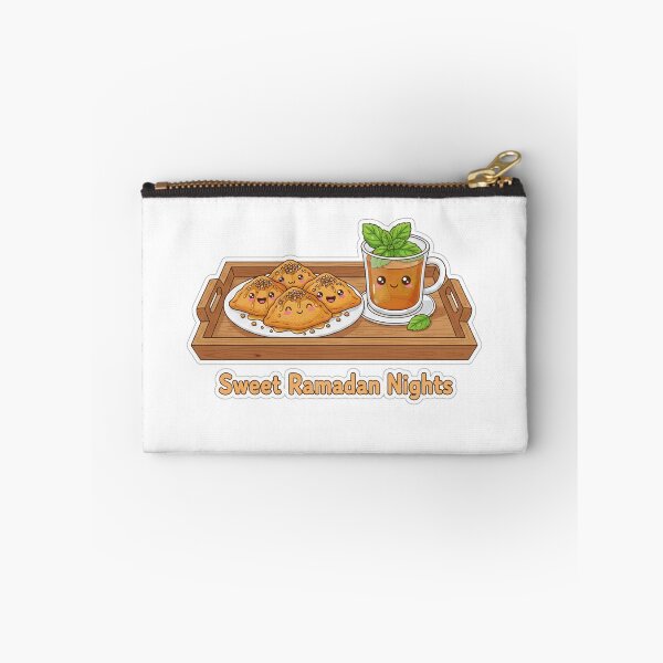 Item preview, Sweet Ramadan Nights Kawaii Tea and delicious Qatayef Sticker designed and sold by RonyMady.