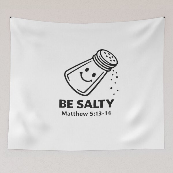 Item preview, Be Salty – Matthew 5:13–14 Christian Salt & Light Design designed and sold by TheJoyfulPen.