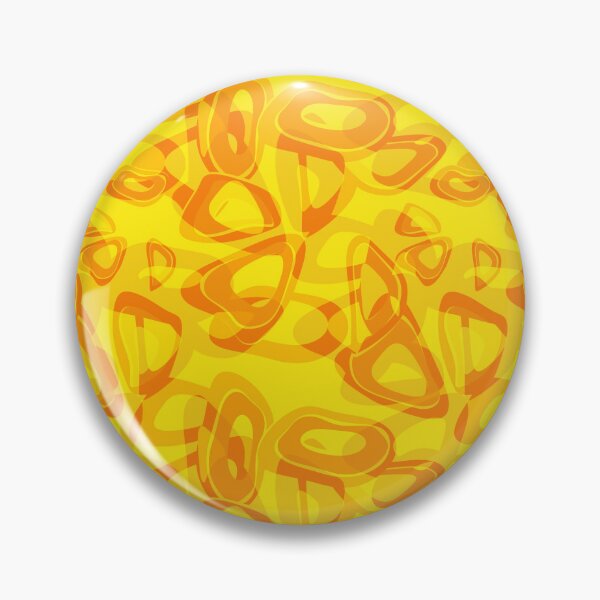 Item preview, Abstract figures curves rings yellow solid designed and sold by fuzzyfox.