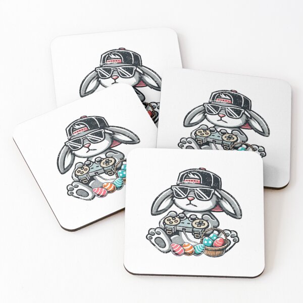 Item preview, Cool Easter Gamer Bunny – Hip Hop Style Easter Bunny with Game Controller designed and sold by claudiaCaton.