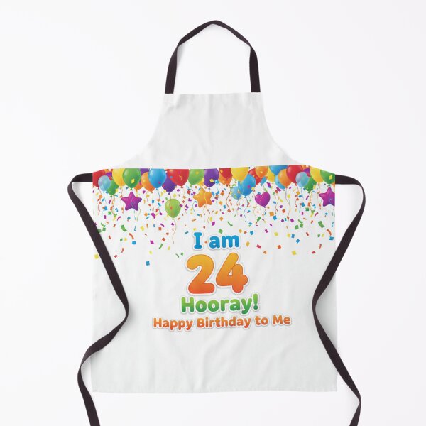 Item preview, I am 24 Hooray! Happy Birthday to Me. Tag My Shirt designed and sold by Tag My Shirt - Clothing Made to Be Written On..