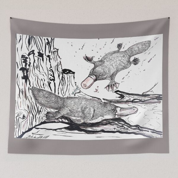 Item preview, Platypus Creek designed and sold by Liz HL Art Shop.