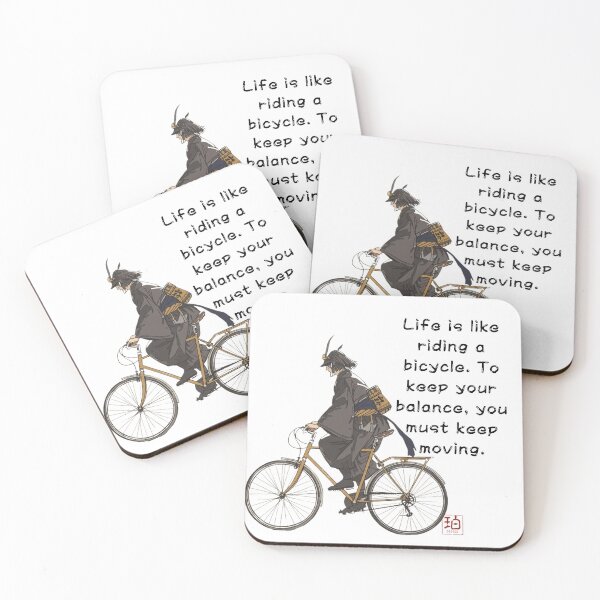Item preview, Riding a bike Samurai designed and sold by Haku design.