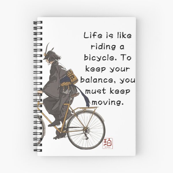 Item preview, Riding a bike Samurai designed and sold by Haku design.