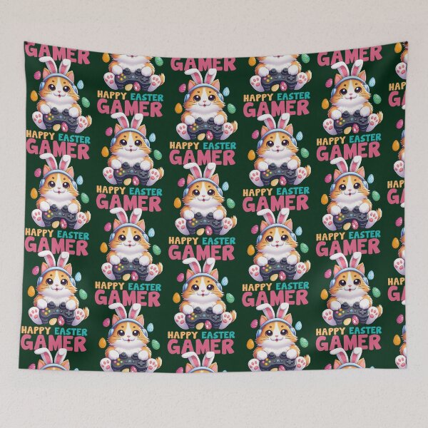 Item preview, Happy Easter Cat Bunny Shirt, Happy Easter Tee, Boy Easter Shirt, Easter Bunny, Cute Bunny Cat, Kids designed and sold by claudiaCaton.