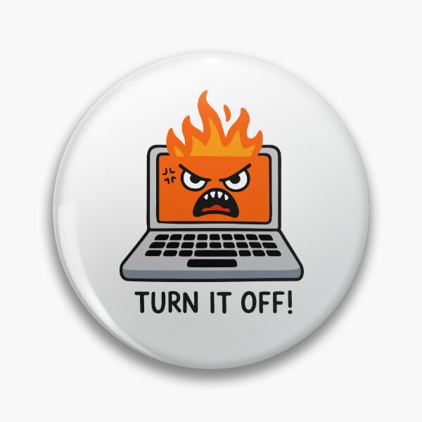 Item preview, Angry Laptop On Fire Computer Rage designed and sold by Antonio Piguave.