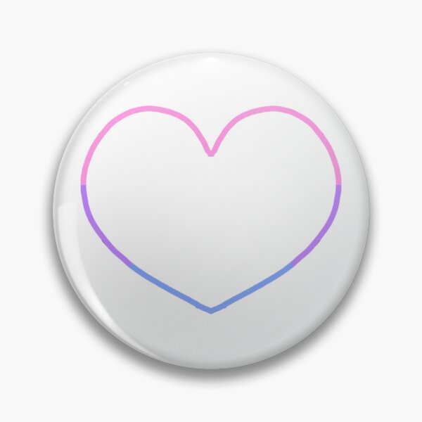 Item preview, Pastel bisexual pride heart designed and sold by SaturnJShop.
