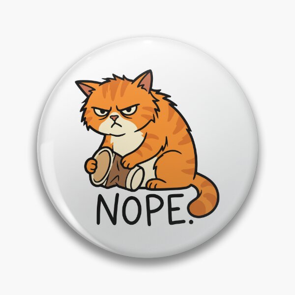 Item preview, Grumpy Orange Cat Crushing Coffee Cup designed and sold by Antonio Piguave.